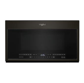 Whirlpool 30 inch 2.1 cu.ft. Over-the-range Microwave with Steam Cooking in Black Stainless YWMH54521JV